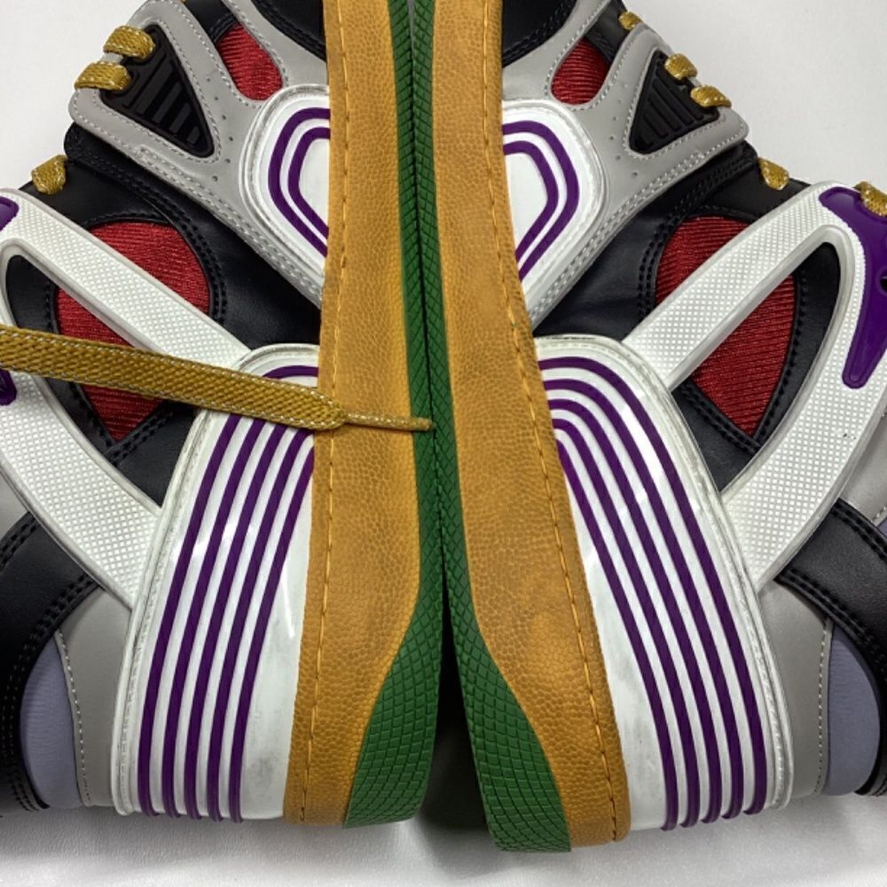 Gucci Evolution Basket High-Top Sneakers Black White Purple Size EU 39.5 - Picture 11 of 17
